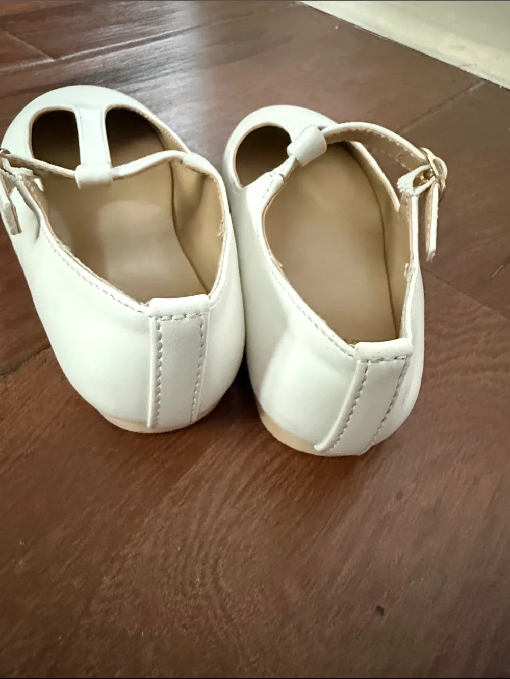 Janie and Jack White Girls' T-Strap Dress Shoes